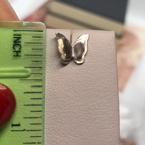 Sterling Silver 925 Butterfly 🦋 Stud Earrings - Picture 6 of 6